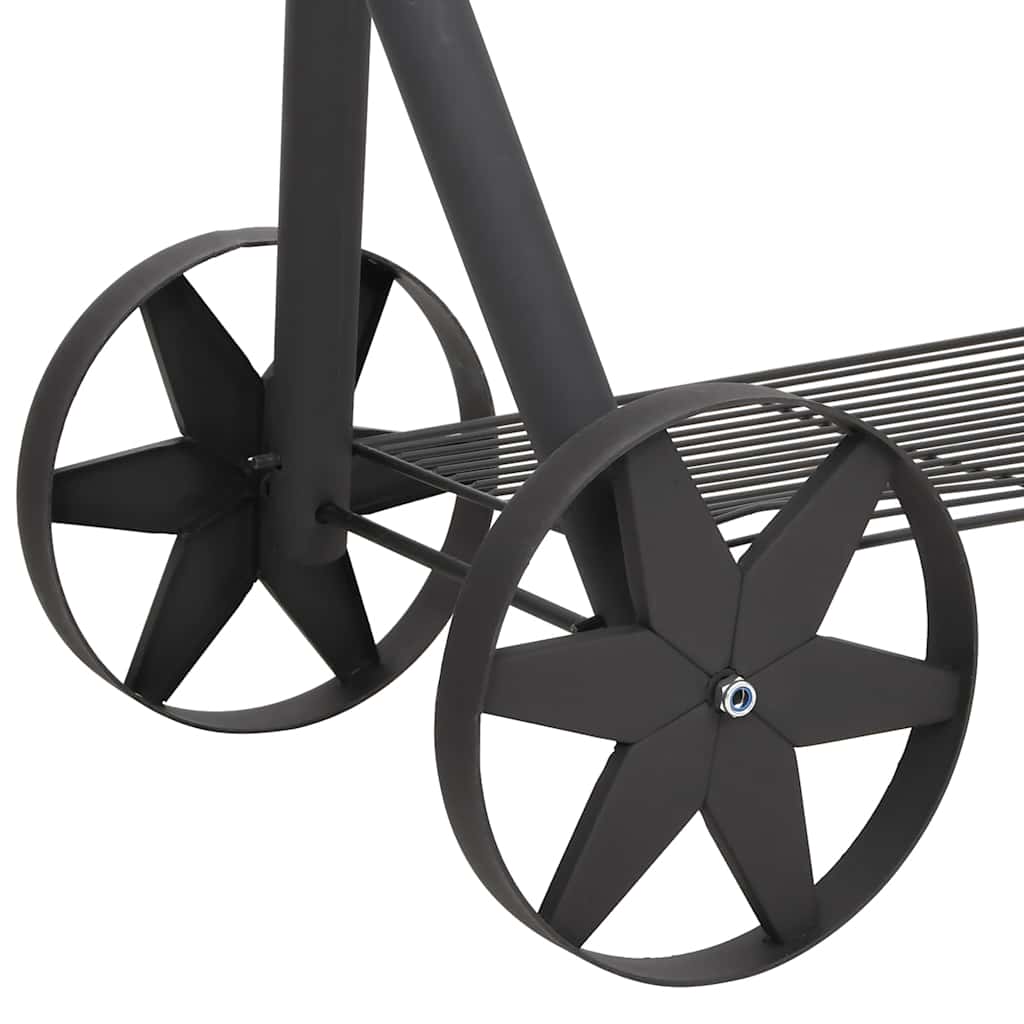 BBQ Charcoal Smoker with Bottom Shelf Black Heavy XXL