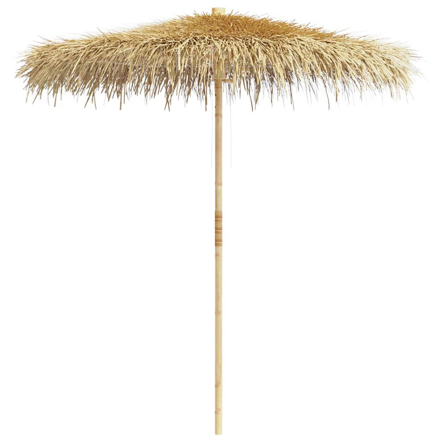 Bamboo Garden Parasol with Banana Leaf Roof 210 cm