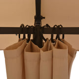 Garden Marquee Pavilion Tent with Curtains Hexagonal 360x265 cm - Top-Down View