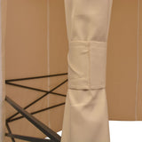 Garden Marquee Pavilion Tent with Curtains Hexagonal 360x265 cm - 45-Degree Angle