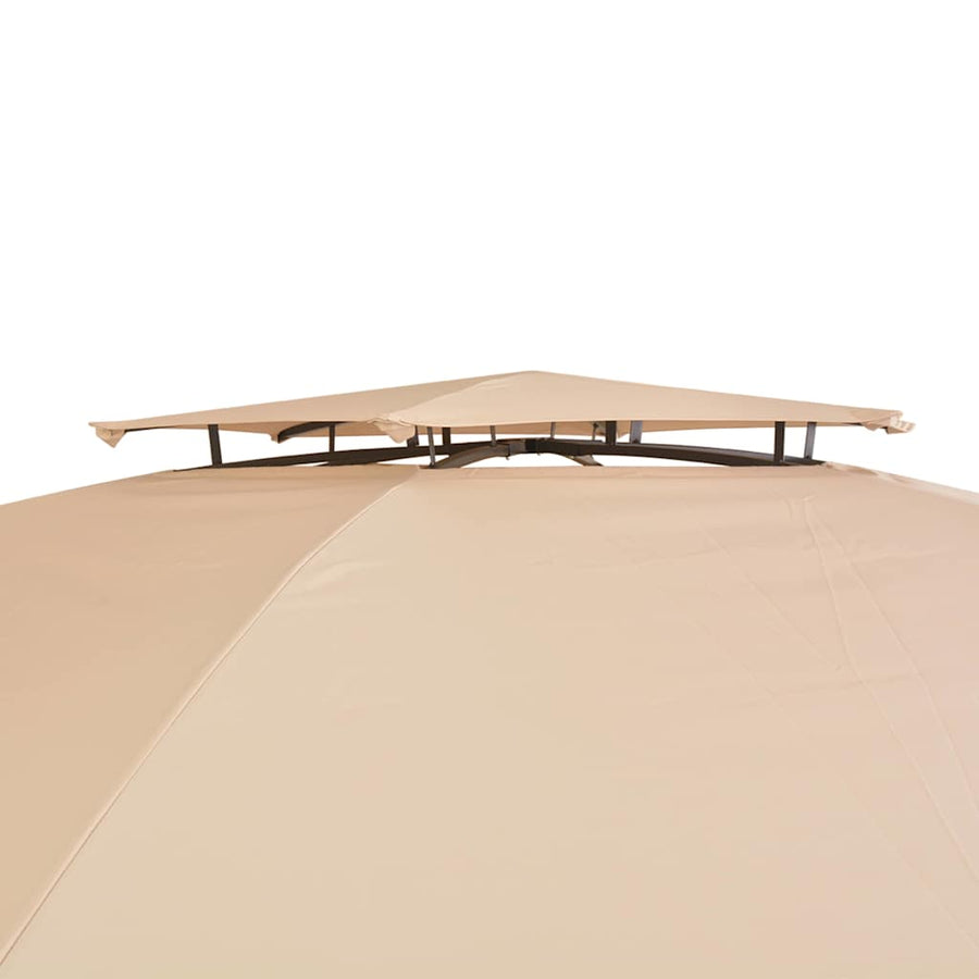 Garden Marquee Pavilion Tent with Curtains Hexagonal 360x265 cm