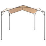 Gazebo Pavilion Tent Canopy 4x4 m Steel Beige