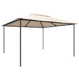 Gazebo Pavilion Tent Canopy 4x4 m Steel Beige