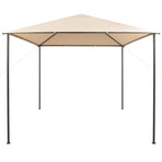 Gazebo Pavilion Tent Canopy 3x3 m Steel Beige