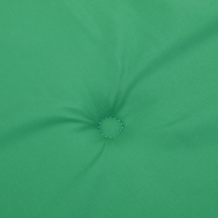 Garden Highback Chair Cushions 2 pcs Green 120x50x3 cm Fabric