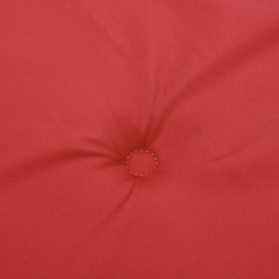 Garden Highback Chair Cushions 2 pcs Red 120x50x3 cm Fabric