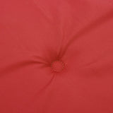 Garden Highback Chair Cushions 4 pcs Red 120x50x3 cm Fabric