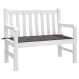 Garden Bench Cushion Anthracite 100x50x4 cm Oxford Fabric - Side View