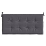 Garden Bench Cushion Anthracite 120x50x4 cm Oxford Fabric - Top-Down View