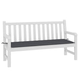 Garden Bench Cushion Anthracite 150x50x3 cm Oxford Fabric - Side View