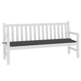 Garden Bench Cushion Anthracite 180x50x3 cm Oxford Fabric - Side View
