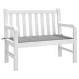 Garden Bench Cushion Grey 120x50x4 cm Oxford Fabric - Side View