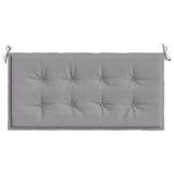 Garden Bench Cushion Grey 120x50x4 cm Oxford Fabric - Top-Down View