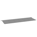 Garden Bench Cushion Grey 150x50x3 cm Oxford Fabric