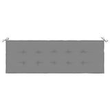 Garden Bench Cushion Grey 150x50x3 cm Oxford Fabric