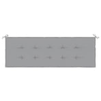 Garden Bench Cushion Grey 150x50x3 cm Oxford Fabric