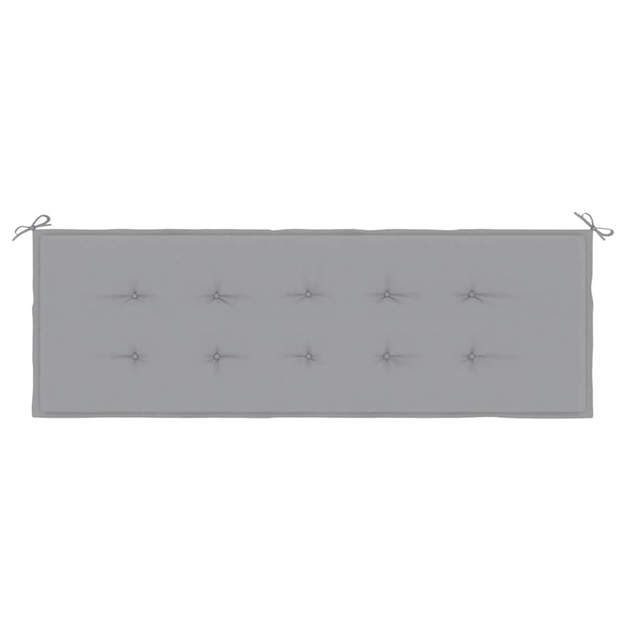 Garden Bench Cushion Grey 150x50x3 cm Oxford Fabric