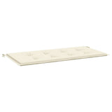 Garden Bench Cushion Cream 100x50x3 cm Oxford Fabric