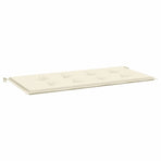 Garden Bench Cushion Cream 100x50x3 cm Oxford Fabric