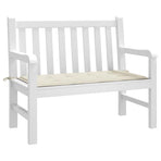 Garden Bench Cushion Cream 100x50x3 cm Oxford Fabric