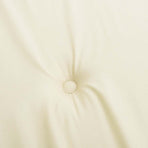 Garden Bench Cushion Cream 100x50x3 cm Oxford Fabric