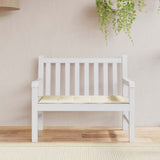 Garden Bench Cushion Cream 100x50x3 cm Oxford Fabric