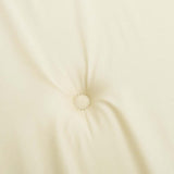 Garden Bench Cushion Cream 120x50x3 cm Oxford Fabric - 45-Degree Angle
