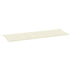 Garden Bench Cushion Cream 150x50x3 cm Oxford Fabric