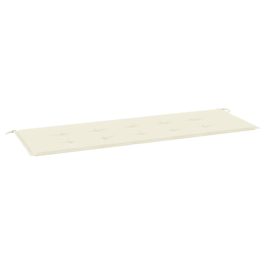 Garden Bench Cushion Cream 150x50x3 cm Oxford Fabric