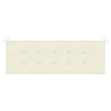 Garden Bench Cushion Cream 150x50x3 cm Oxford Fabric