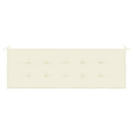 Garden Bench Cushion Cream 150x50x3 cm Oxford Fabric