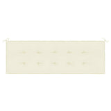 Garden Bench Cushion Cream 150x50x4 cm Oxford Fabric - Top-Down View