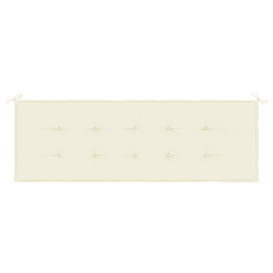 Garden Bench Cushion Cream 150x50x3 cm Oxford Fabric