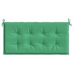 Garden Bench Cushion Green 120x50x3 cm Oxford Fabric