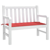 Garden Bench Cushion Red 120x50x3 cm Oxford Fabric