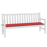 Garden Bench Cushion Red 180x50x3 cm Oxford Fabric - Side View