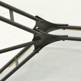 Garden Marquee with Curtains 4x3 m White - Rear View