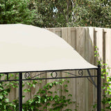 Gazebo Fabric Cream White - Top-Down View