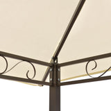 Garden Pavilion with Table and Benches 2.5x1.5x2.4 m - Top-Down View