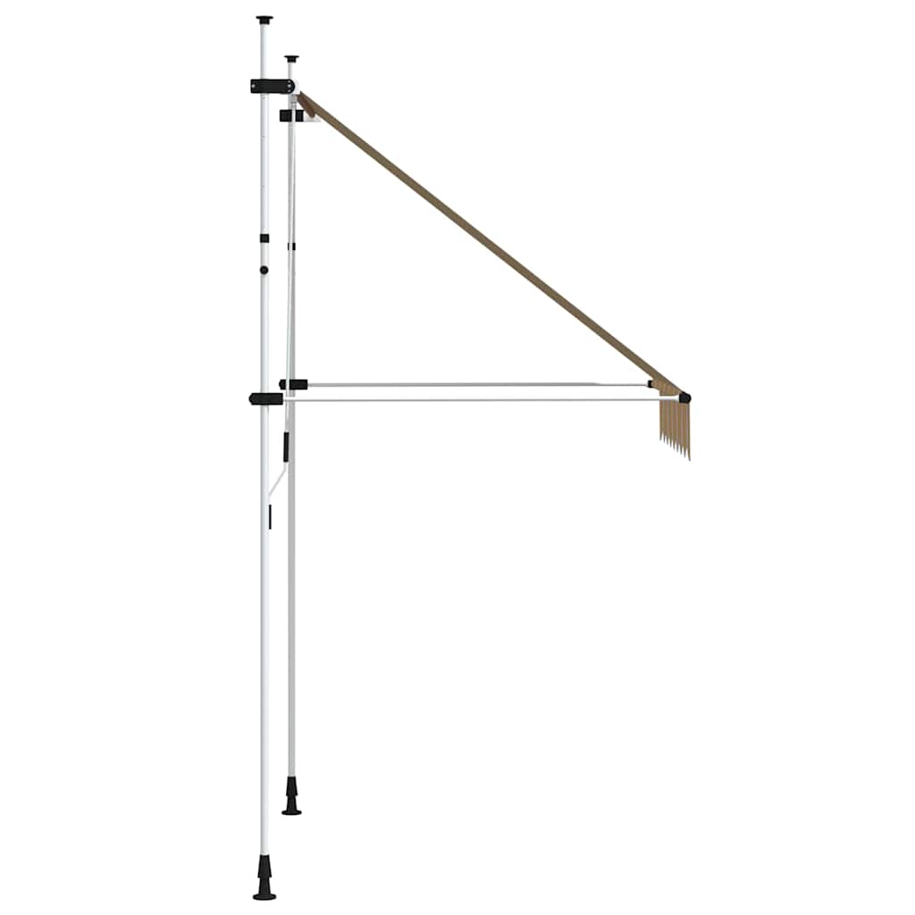 Manual Retractable Awning 150 cm Yellow and Blue Stripes