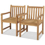 Outdoor Chairs 2 pcs Solid Teak Wood