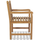 Outdoor Chairs 2 pcs Solid Teak Wood - Top-Down View