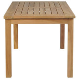 Coffee Table Teak 90x50x45 cm - Side View