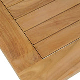 Coffee Table Teak 90x50x45 cm - Top-Down View