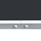 Garden Table 150x90x74 cm Black Steel - Side View