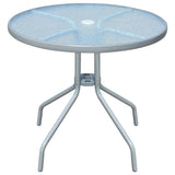 5 Piece Outdoor Dining Set Steel Black