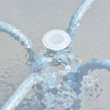 5 Piece Outdoor Dining Set Steel Black - Side View