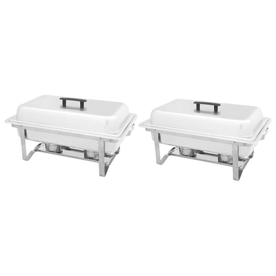 2 Piece Chafing Dish Set Stainless Steel