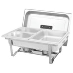 2 Piece Chafing Dish Set Stainless Steel