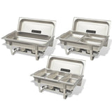 3 Piece Chafing Dish Set Stainless Steel